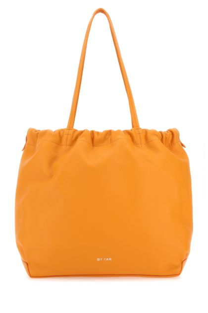 Orange nappa leather Oslo shopping bag