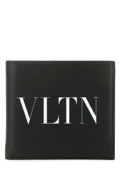 Black leather VLTN wallet 