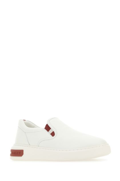 Ivory leather sneakers