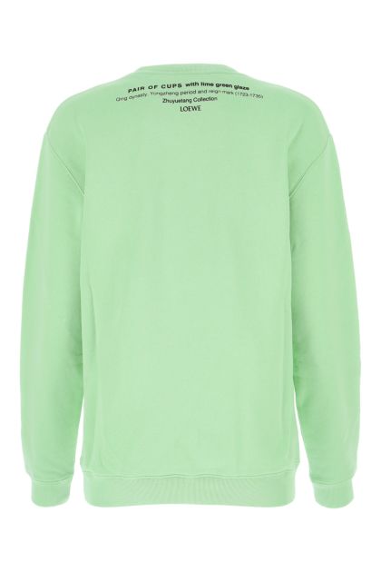 Pastel green cotton sweatshirt