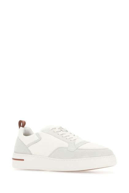 Two-tone suede and fabric Newport Walk sneakers