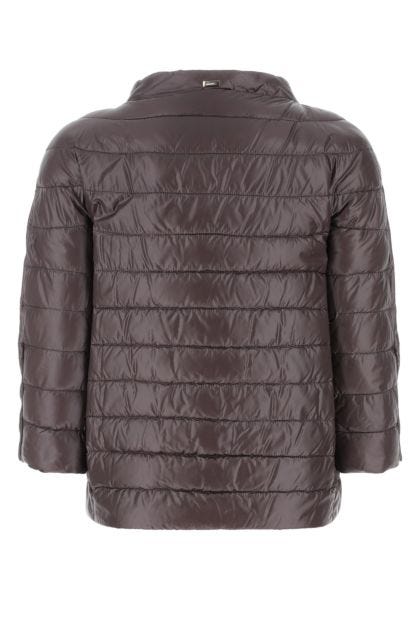 Aubergine nylon down jacket