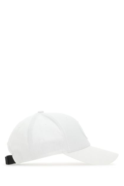 White cotton baseball cap 