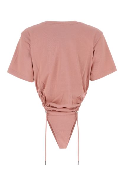 Dark pink cotton bodysuit 