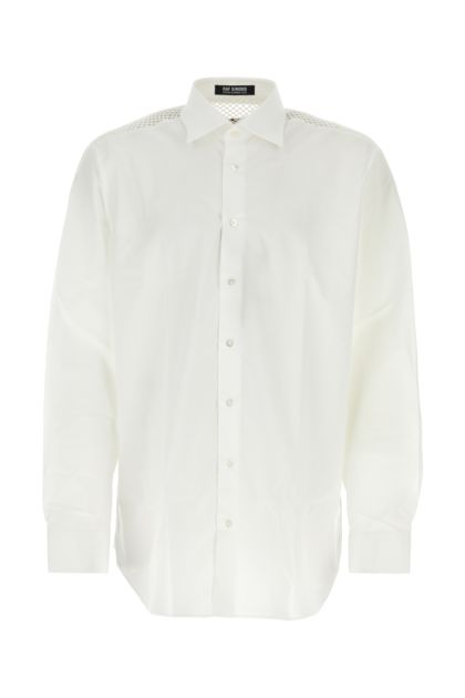 Camicia oversize in popeline bianco 