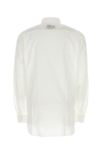 Camicia oversize in popeline bianco 