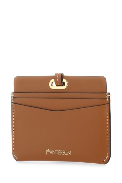 Brown leather card holder 