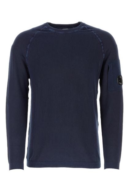 Dark blue cotton sweater