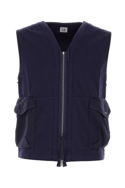 Midnight blue cotton vest