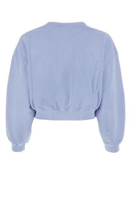 Powder blue cotton sweatshirt 