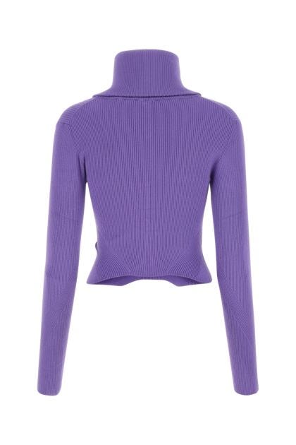 Purple viscose blend sweater