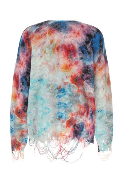 Multicolor cotton oversize sweater