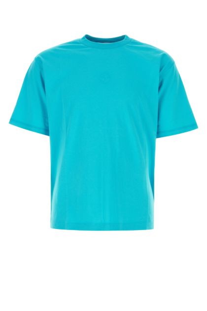 Turquoise cotton t-shirt