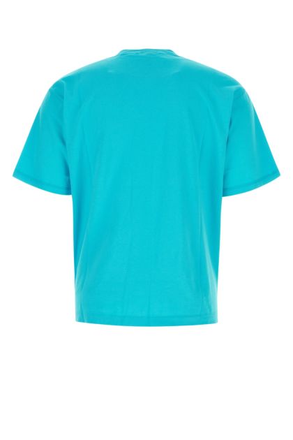 Turquoise cotton t-shirt