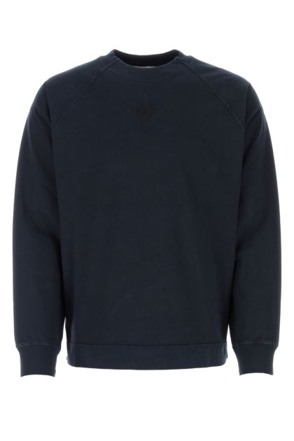 Dark blue cotton sweatshirt