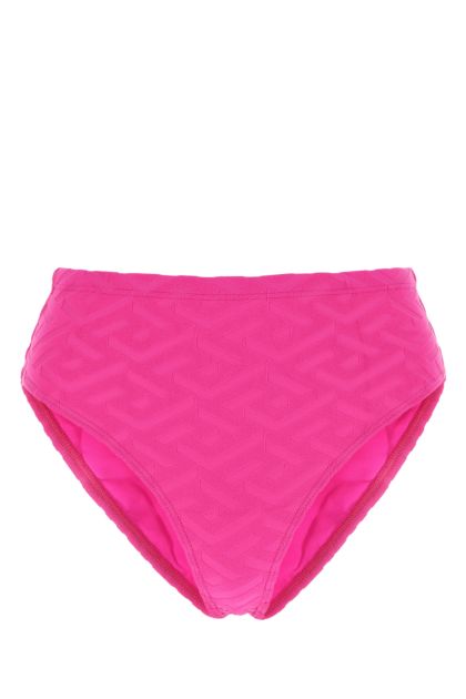 Fuchsia Terry fabric bikini bottom 