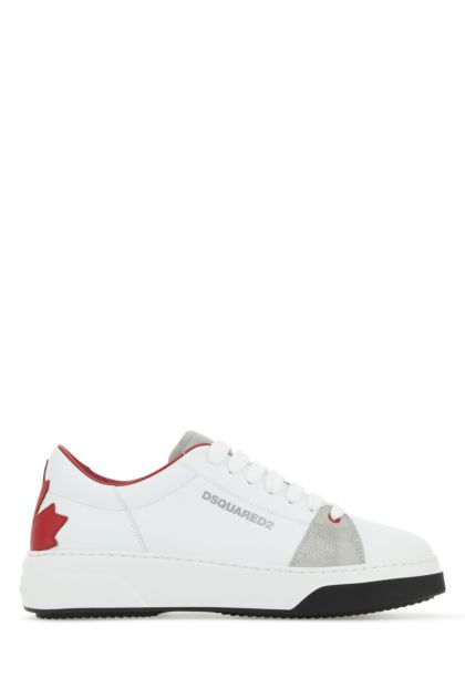 Two-tone leather Bumper sneakers