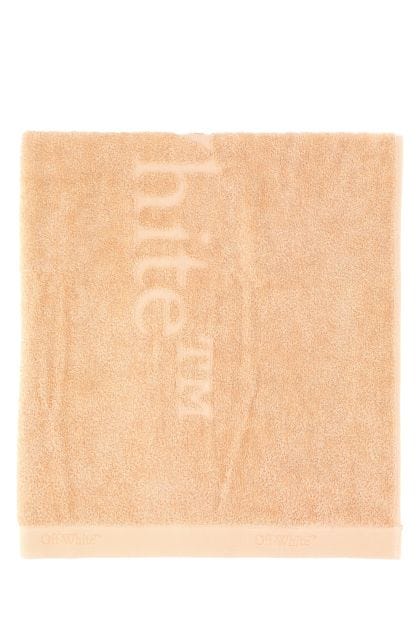 Light pink terry fabric towels set