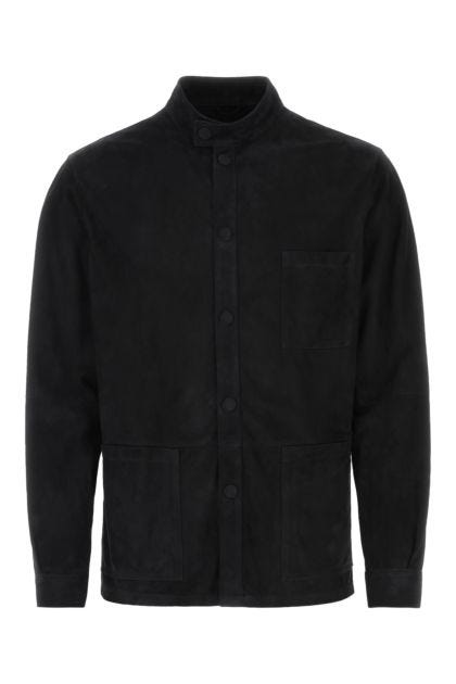 Black suede jacket