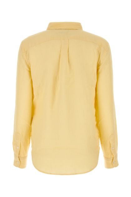 Pastel yellow linen shirt 
