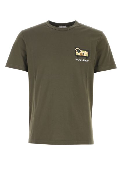 Military green cotton oversize t-shirt