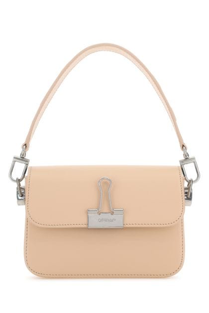 Light pink leather small Plain Binder handbag