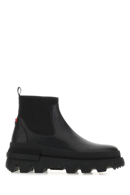 Black leather Neue Chelsea ankle boots