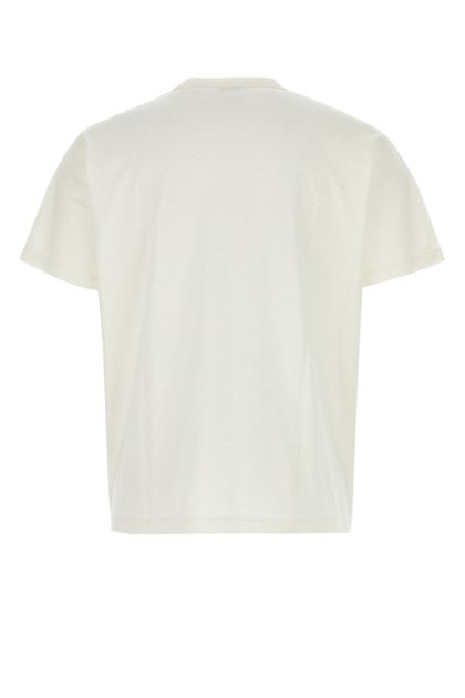 Melange ivory cotton t-shirt