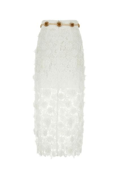 White lace Raie skirt