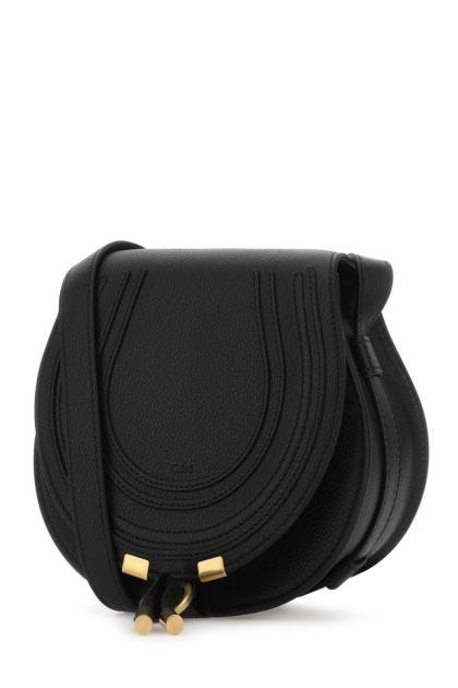Black leather small Marcie crossbody bag 