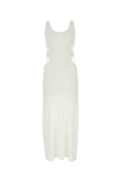 Ivory silk blend dress