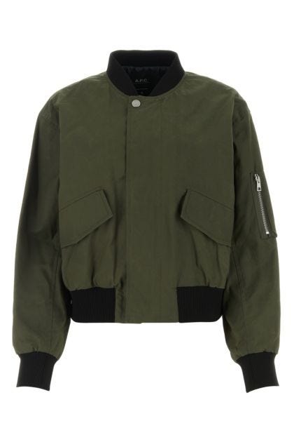 Khaki cotton Haley bomber jacket