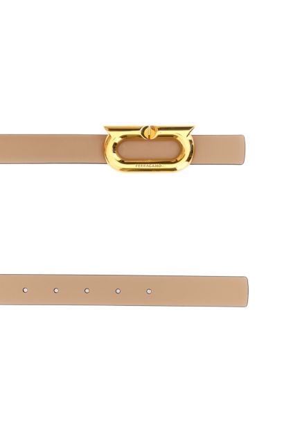 Cappuccino leather belt 
