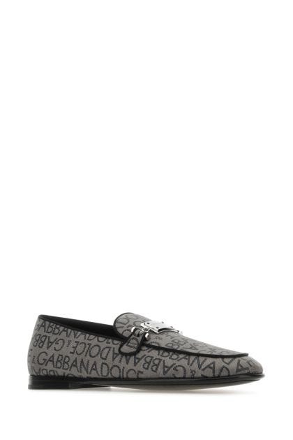 Printed jacquard loafers