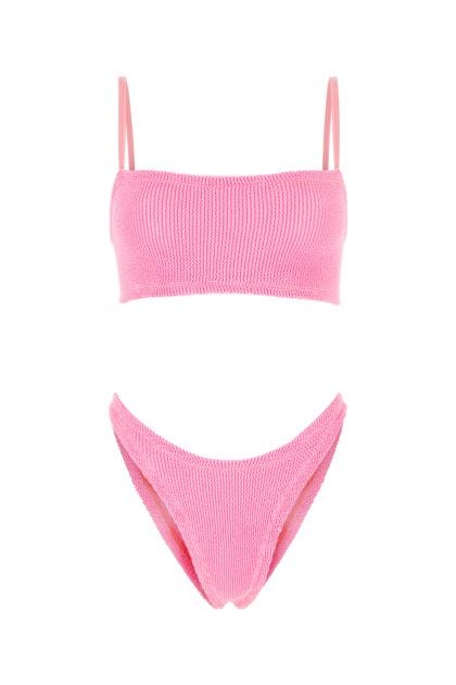Fluo pink stretch nylon Gigi bikini 