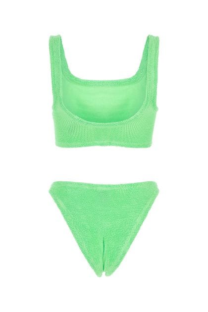 Fluo green stretch nylon Xandra bikini 