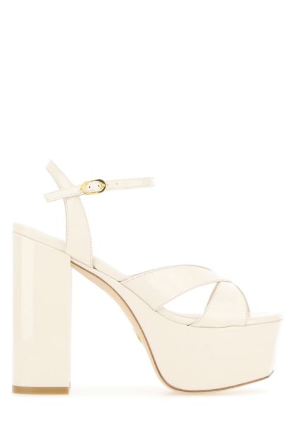 Ivory leather Miami sandals