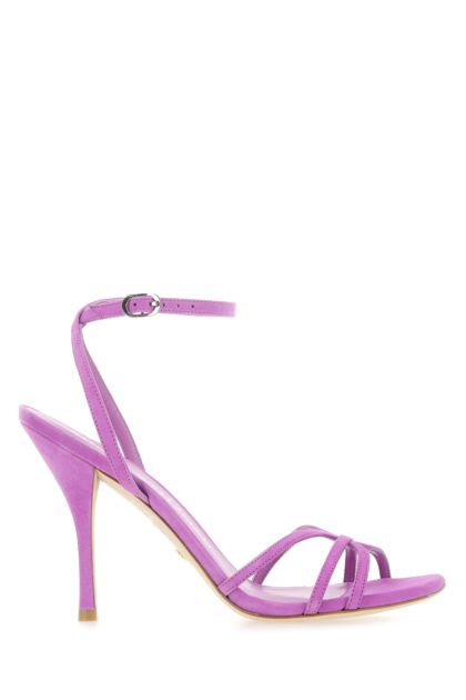 Lilac suede Barelythere 100 sandals
