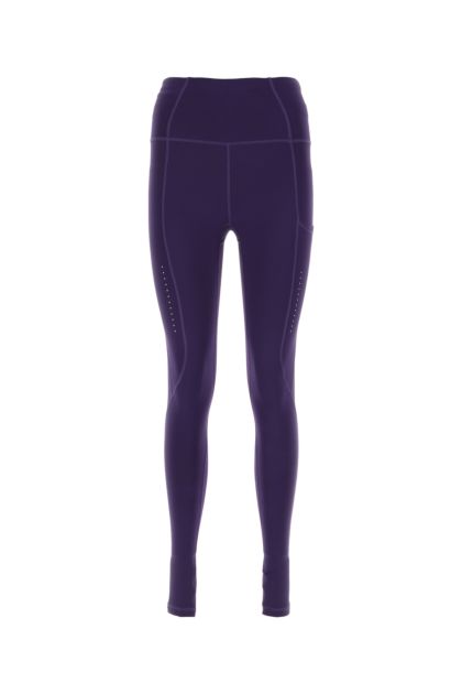 Purple stretch polyester leggings 