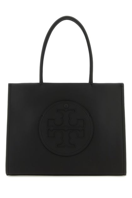 Black synthetic leather Ella Bio small shopping bag 