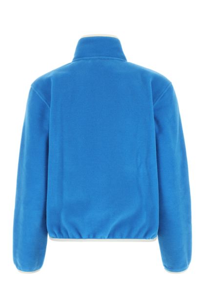 Turquoise pile sweatshirt 