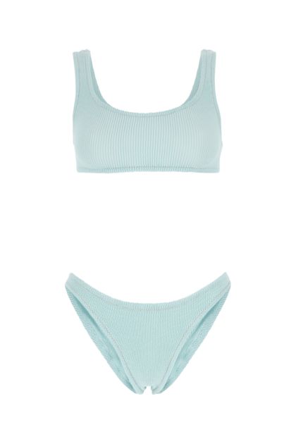 Pastel light-blue stretch nylon Ginny bikini