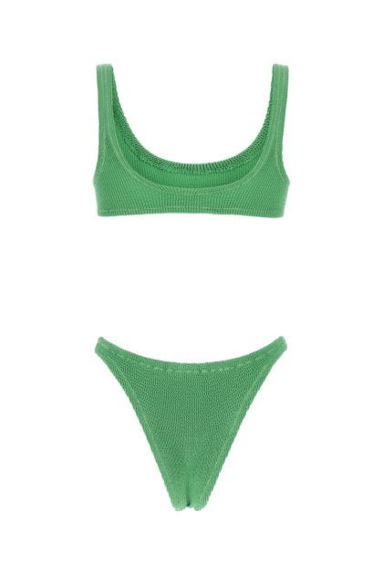 Grass green stretch nylon Ginny bikini