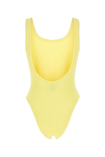 Yellow stretch nylon Papaia swimsuit 