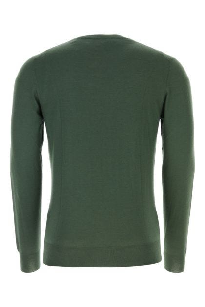Green cashmere blend sweater 