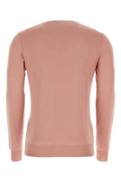 Antiqued pink cashmere blend sweater 
