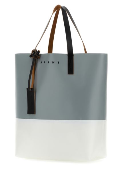 Two-tone PVC Tribeca shopping bag 