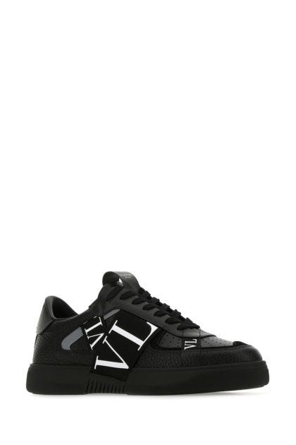 Black leather VL7N sneakers 