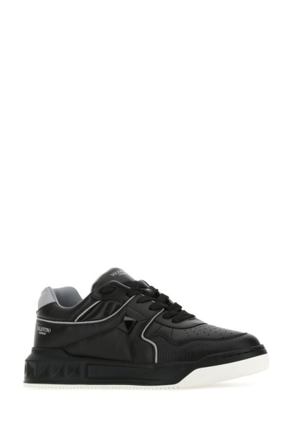 Black nappa leather One Stud sneakers 