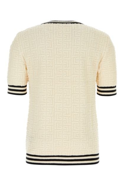 Ivory terry fabric t-shirt